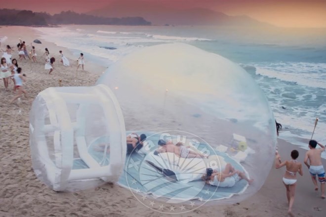汶川充气球形帐篷